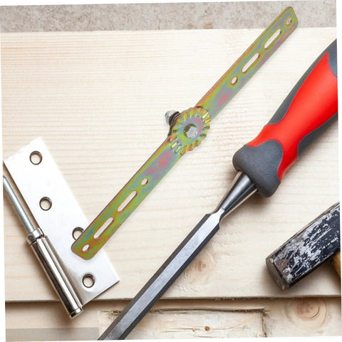 Close-up of Cabilock adjustable angle hinge with zinc-plated gear and mounting plate