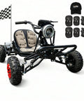 Electric Go Kart For Adults And Kids With 48V 2000W Motor Delivers 12 To 31 MPH Gnarly Off Road Thrills On 6 Inch All Terrain Tires
