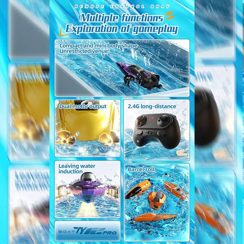 Dope Dual Motor RC Boat For Adults One Forty Third Scale Mini Remote Control Boat For Lake River And Pool features