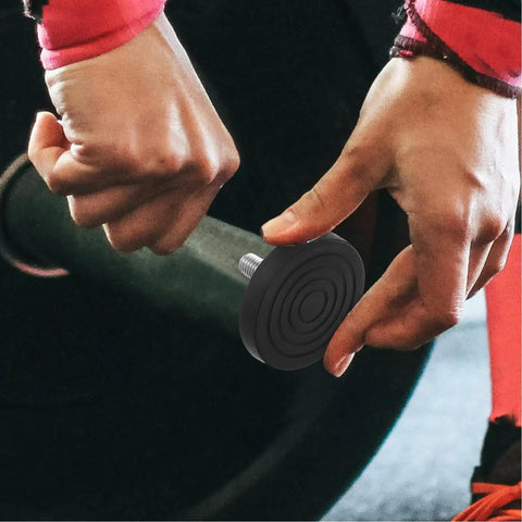 Adjustable Anti Skid Rubber Leveling Feet M8 M10 for Chairs and Furniture, Reduces Wobble and Vibrations, Durable Table Leg Levelers, Great for Gyms and Home Use on Uneven Floors, 2 Pack, black rubber foot