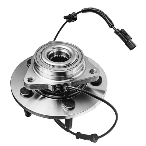 Front Wheel Bearing Hubs For 2006-2009 Dodge Ram 1500 With 4 Wheel ABS, 5 Lug, Crew Cab Or Standard Cab, Front Hub Assembly Replacement Kit Includes 2 Hubs