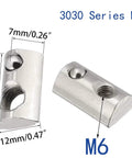 M6 T Slot Nuts For 3030 Aluminum Extrusion 8mm Slot Roll In Spring Ball Loaded Elastic Nuts Carbon Steel Nickel Plated