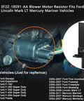 Beefy Plug-And-Play Blower Motor Resistor Replacement For Ford F-150 F-250 F-350 Super Duty Expedition Escape Mustang Mercury Mariner
