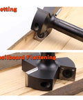 CNC Spoilboard Surfacing Router Bit With Half Inch Shank And Two Inch Cutting Diameter For T-Slotting And Slab Flattening, Carbide Milling Cutter With A 3 Wing Design And Black Titanium Coating For Pro Grade, Heavy Duty Woodworking