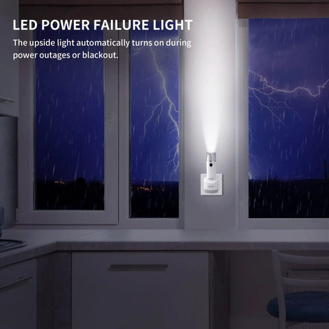 3 In 1 Emergency Flashlight For Home Power Outage Pack Of 3 Rechargeable LED Torch with 6 LED bright beams on during storm