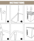 Assembly instructions for Large 22 Inch Laundry Basket On Wheels Collapsible Rolling Hamper Foldable Clothes Organizer Folding Washing Bin Beige