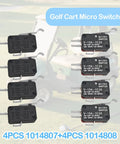 Club Car Golf Cart Micro Switch Kit Two And Three Prong Replacement Set 1014808 And 1014807 for DS Precedent Tempo 1982 Up