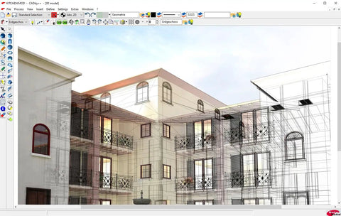 Lifetime 3D CAD Software For Home Design, Architecture And Engineering, AutoCAD Compatible interface on screen