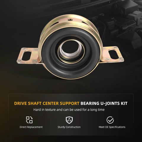 Top Shelf Heavy Duty Drive Shaft Center Support Bearing And U Joint Repair Kit For Toyota Tacoma 2wd 4wd 2005 2015 close-up of support bearing