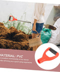 Person with shovel featuring Replacement D Handle Shovel Grip For Outdoor Digging And Raking Tools With Ergonomic Non Slip PVC Spade Handle