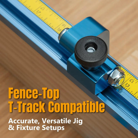 Two And A Quarter Inch Fence Flip Stop For Table Saws Miter Saws And Drill Presses Universal T Track Fence Stop