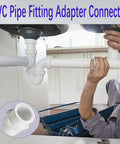 Installing 10 Pack One Half Inch NPT Female PVC Pipe Fittings Socket To Female Slip Coupling Sch40 for plumbing connections