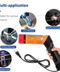 Pro 1100 Watt Induction Bolt Heater Set Features Eight Swappable Coils Plus Rigid Transport Bin For Kicking Rusty Nuts Loose, showing various applications.