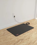 Grounding Mat For Wellness 24x16 Inch Conductive Carbon Pad With 15 Foot Cord Non Slip Rubber Backing on floor indoors