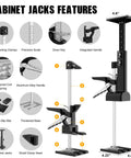 Get Your Kicks On With This Badass Cabinet Jack Duo Lifting Up To 330 Lbs Adjustable From 0 To 23.4 Inches features and components overview.