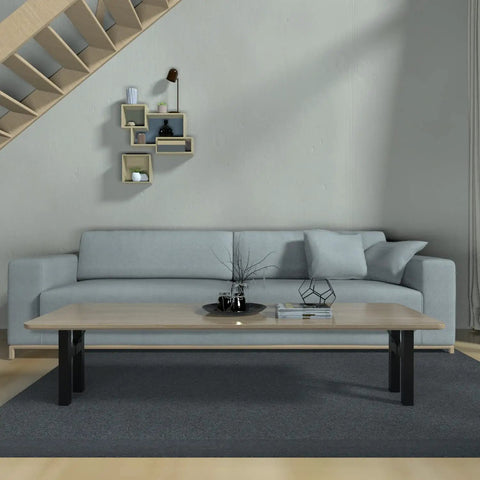 Living room coffee table with Set Of 2 18 Inch Black H Shape Bench Table Legs Includes Brackets And Square Pads Heavy Duty Carbon Steel Rust Resistant