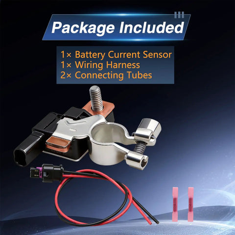 Heavy Duty Battery Current Sensor With Solid Power Monitoring Module And Cable Terminal End No Sweat Straight Replacement For Buick Encore Cadillac Xt4 Xt5 Chevy Blazer Cruze Malibu Keep Your Rig Purring Smooth Year Round, includes wiring harness and connecting tubes.