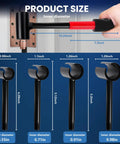 4 In 1 Door Hinge Adjustment Tool For Residential And Commercial Use, Heavy Duty Gap Adjusting Wrench With Threaded Design And Rubber Handle, Fits Most Door Hinges From 0.55 To 0.98 Inches, Durable Alloy Steel with size options.