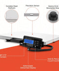 Beefy Heavy Duty Shipping Scale With Large 22 By 18 Inch Platform And 400 Lb Capacity Digital Parcel Scale For Luggage And Packages