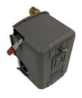 135 To 175 PSI Air Compressor Pressure Switch With Pumptrol Unloader Valve And On Off Switch Heavy Duty Grey