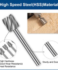 Close-up of High Speed Steel material used in 20 Piece HSS Titanium Coated Wood Carving Router Bit Set For DIY Woodworking And Engraving