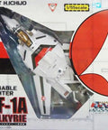 Red Valkyrie Veritech Jet One Fifty Fifth Scale Die Cast Model With Authentic Details in packaging.