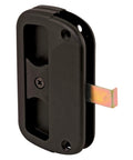 Black Plastic Sliding Screen Door Latch And Pull With Alumilite Finish, Universal Left Or Right Hand Replacement Handle For 1/2 Inch Doors
