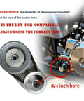 Three Quarter Inch Bore Torque Converter Kit For Predator 212cc Engine CVT Clutch diagram and instruction emphasis