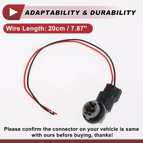 Side Marker Light Socket Wiring Harness Kit For Honda Civic 2016 2021 Replace No 33304TETH01 with 20cm wire