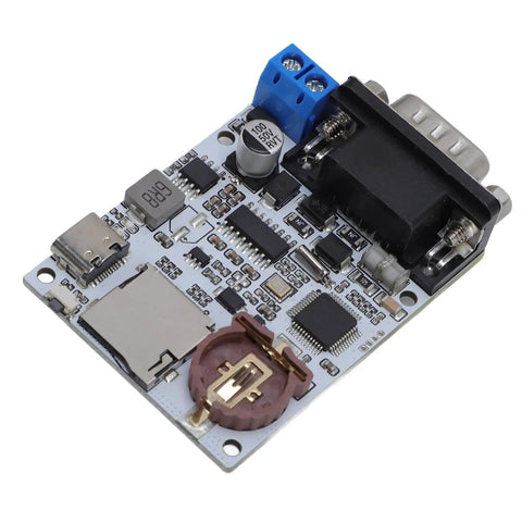 Hella Solid Serial Data Logger With Rtc Timestamp And Dual Led Indicators Monitors Industrial Machines, detailed PCB view.