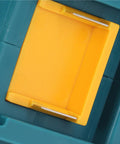 Close-up of yellow connector holder from 18V Battery Adapter Kit With Wire Harness And Connector Holder For BL1850 And BL1860