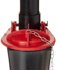Flush Valve Kit 1044458 Replacement for Reliable Toilet Performance with red gasket and black body