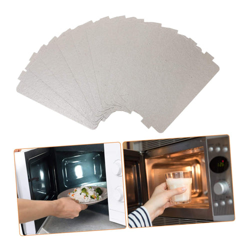 12 Pack Microwave Mica Sheet Waveguide Cover Replacement Plate Heat Resistant Insulation Easy To Cut Install For Microwave Ovens