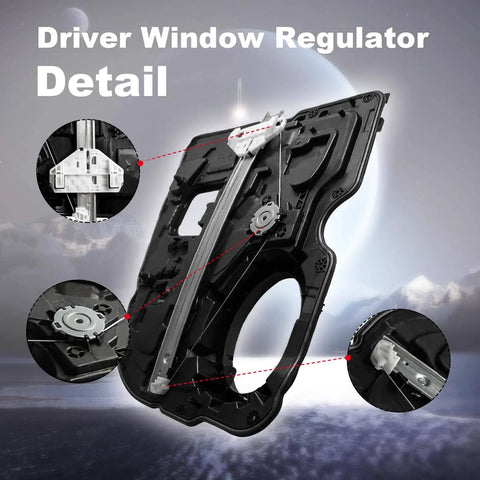 Rear Right Window Regulator For Dodge Ram 2009 2020 Passenger Side Replacement Direct Fit Easy Install 68045170AC 68045170AA 68045170AB