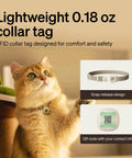 Cat wearing RFID collar tag for RFID Cat Feeder With Collar Tag Sensor For Personalized Meals, Cat Recognition, Diet Tracking And Anti Theft In Multi Pet Homes, Smart WiFi Programmable Food Dispenser