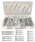 555 Piece Cotter Pin Assortment Kit Pro Grade Built Tough For Automotive And Small Engine Repair, Heavy Duty Zinc Plated Split Pins