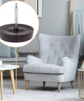 Brown Three Quarters Inch Nail On Furniture Glides 25 Pcs Chair Leg Floor Protectors for Wooden Furniture in living room