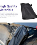 Magnetic EV Charger Port Cover Seals Firmly Against Snow UV Dust and Road Grime Built Like a Tank Hella Tough Polyester on car