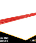 Tough As Nails Lever Load Binder For Half Inch Grade 70 Chain With 13000 Pound Working Load Limit And 52000 Break Strength Rock Solid Forged Steel Hauling Clamps Two Pack Heavy Duty Rigging Gear red lever detail