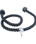 55 Inches Double Length Tricep Pulldown Rope With 360 Degree Swivel Connector Beefy Cable Machine Attachment for gym workouts