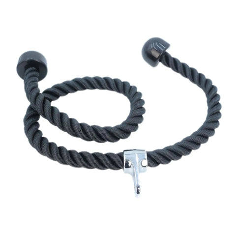 55 Inches Double Length Tricep Pulldown Rope With 360 Degree Swivel Connector Beefy Cable Machine Attachment for gym workouts