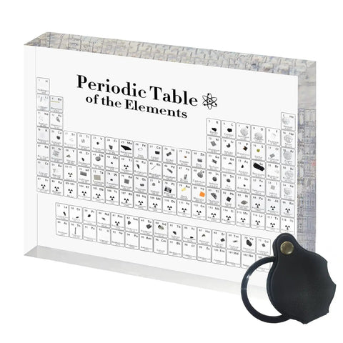 Real Element Samples Inside 83 Elements Hands-On Interactive Periodic Table Kit With Magnifying Glass Engaging Science Learning Tool
