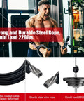 Straight Up Fitness Pulley Cable 118 Inch Adjustable Home Gym Replacement Built Tough With Steel Wire Rope And Nylon Core For Smooth Operation And Crushing Every Workout Rep Today, showcasing strong user engagement and steel wire rope.