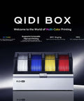 Crazy Color 3D Printing System for Plus4 Printer With 65C Active Drying showcasing multicolor filament spools in QIDI Box
