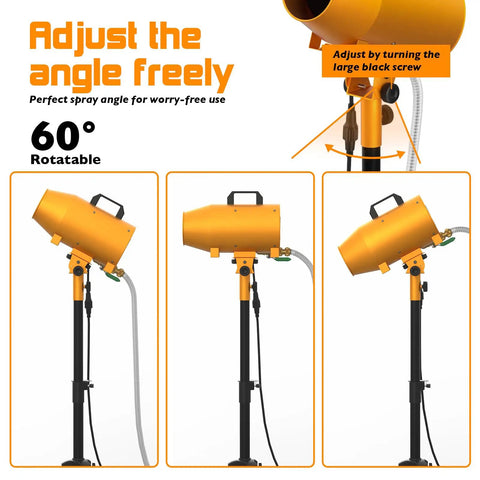 Whip Up An Insane Amount Of Froth With This Beast 1000W Outdoor Foam Party Machine showing rotatable foam nozzle with adjustable angle.