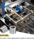 Top Shelf Twenty Piece Sintered Iron Sleeve Bushings 12 Mm Bore 18 Mm Outside Diameter 15 Mm Length shown in machinery, designed for low-friction use.