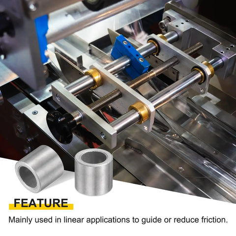 Top Shelf Twenty Piece Sintered Iron Sleeve Bushings 12 Mm Bore 18 Mm Outside Diameter 15 Mm Length shown in machinery, designed for low-friction use.