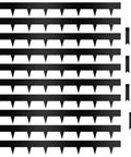 10 Pack Galvanized Steel Landscape Edging 4.5 Inch High Black Powder Coated Bendable Hammer In Border With 11 Clips