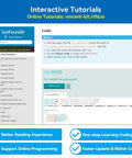 All In One Electronics Starter Kit For Arduino Mega 2560 R3 And Nano, More Than 291 Components, 73 Tutorials interface screenshot