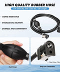 Portable 24L 6 Gallon Marine Fuel Tank For Boats And Yachts With Hose Red Leak Free Fuel Flow Durable Marine Grade Tank close-up